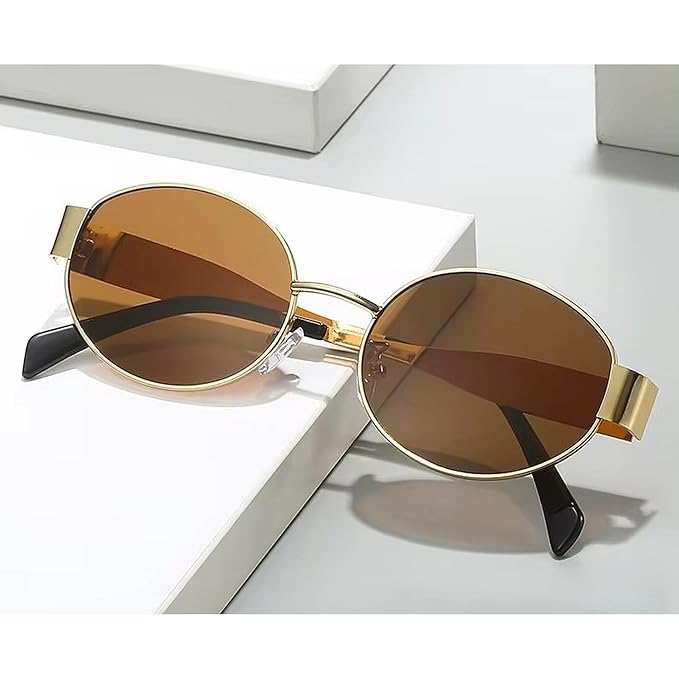 Bookmysphere Fashionable Retro Oval Sunglasses for Women & Men
