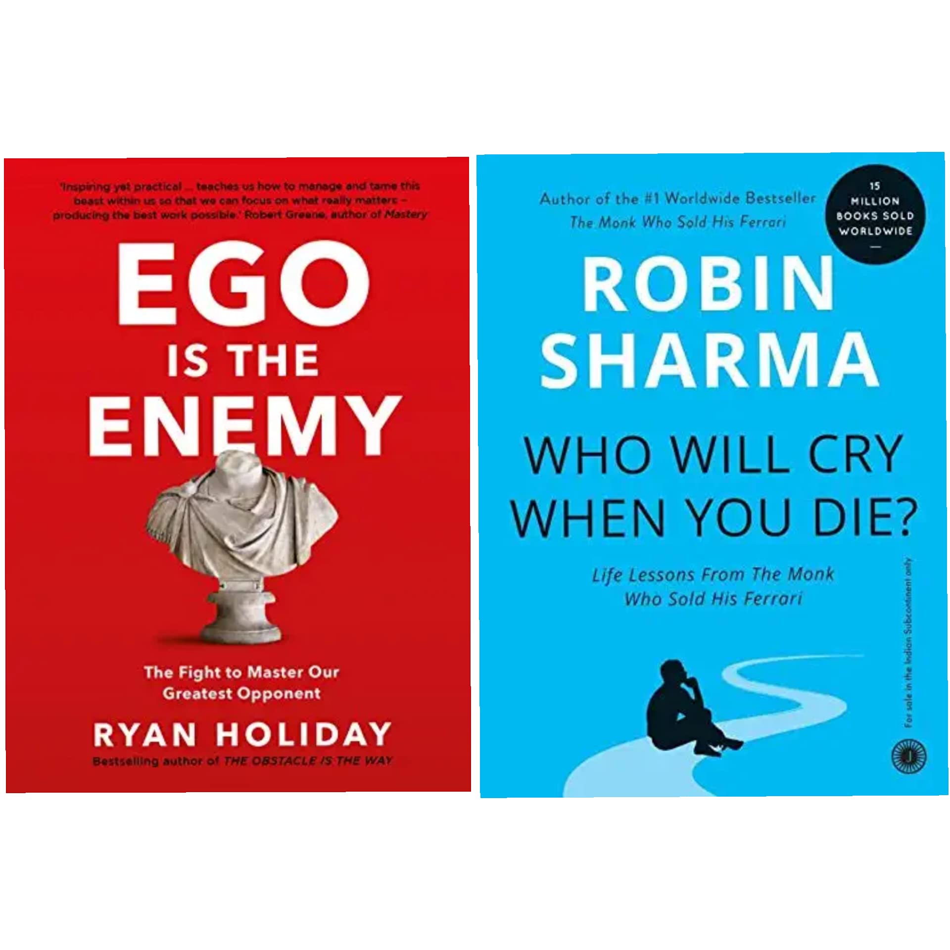 Ego Is the enemy & Who Will Cry When You Die Pack Of 2