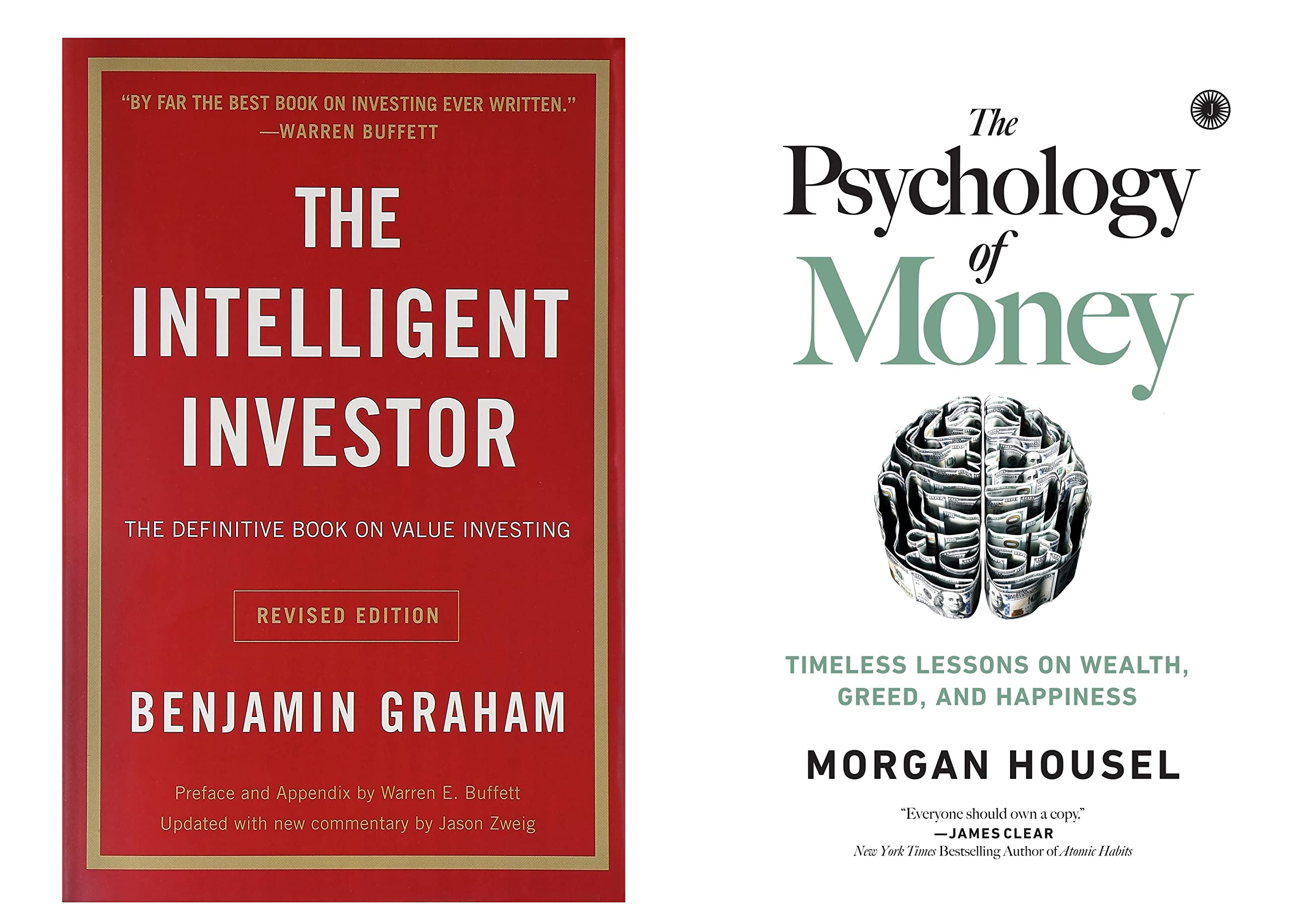 The Intelligent Investor & Psychology of money Pack Of 2