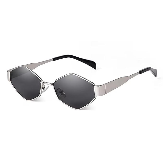 Bookmysphere Retro Hexagon Sunglasses for Women and Men