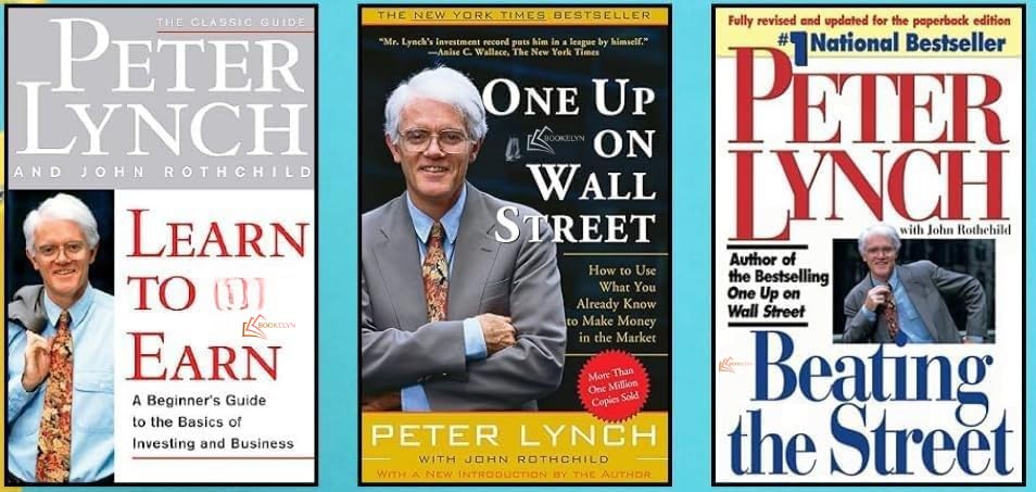 One Up On Wall Street + Learn To Earn + Beating The Street by Peter Lynch (Set Of 3 Books)
