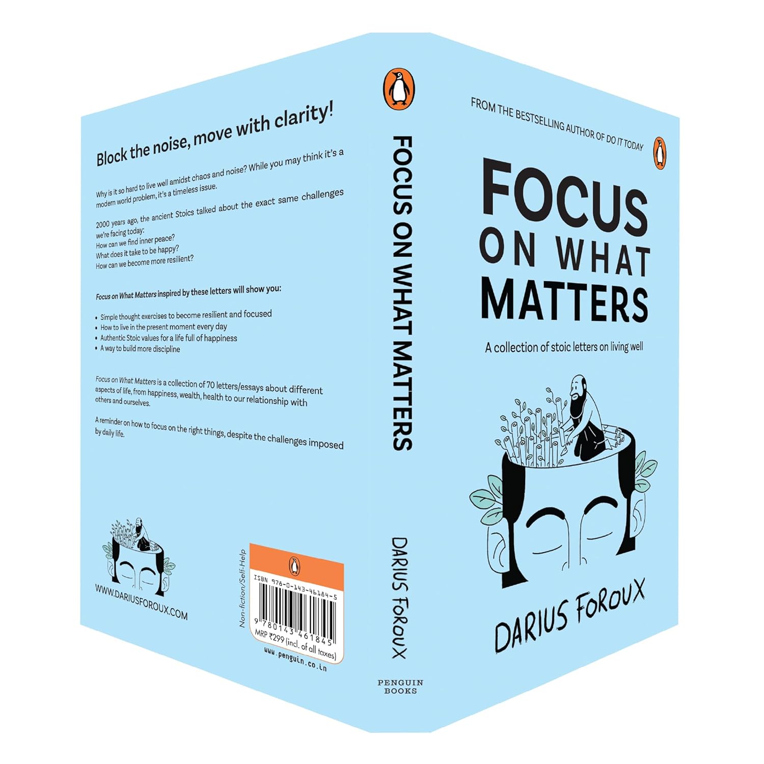 Focus on What Matters: A Collection of Stoic Letters on Living Well (Premium Hardcover Edition)