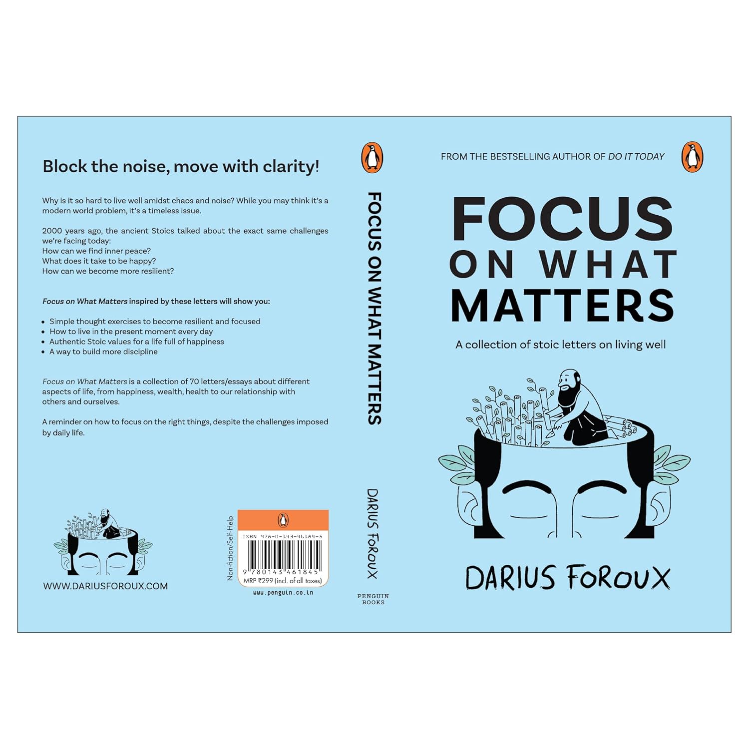 Focus on What Matters: A Collection of Stoic Letters on Living Well (Premium Hardcover Edition)