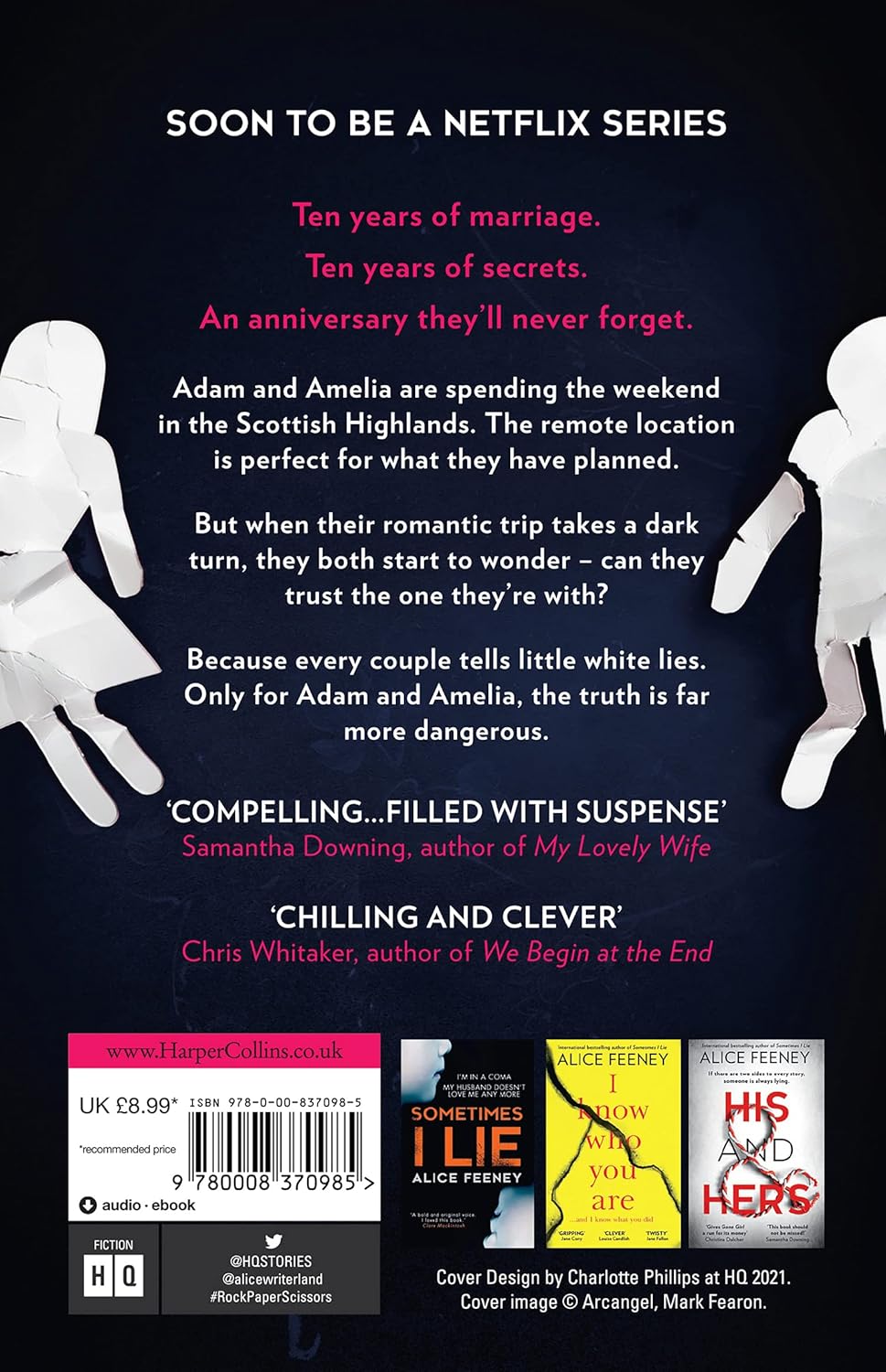 rock paper scissors: the gripping, twisty psychological suspense thriller and instant new york times bestseller from the author of the number 1 netflix smash hit, his and hers