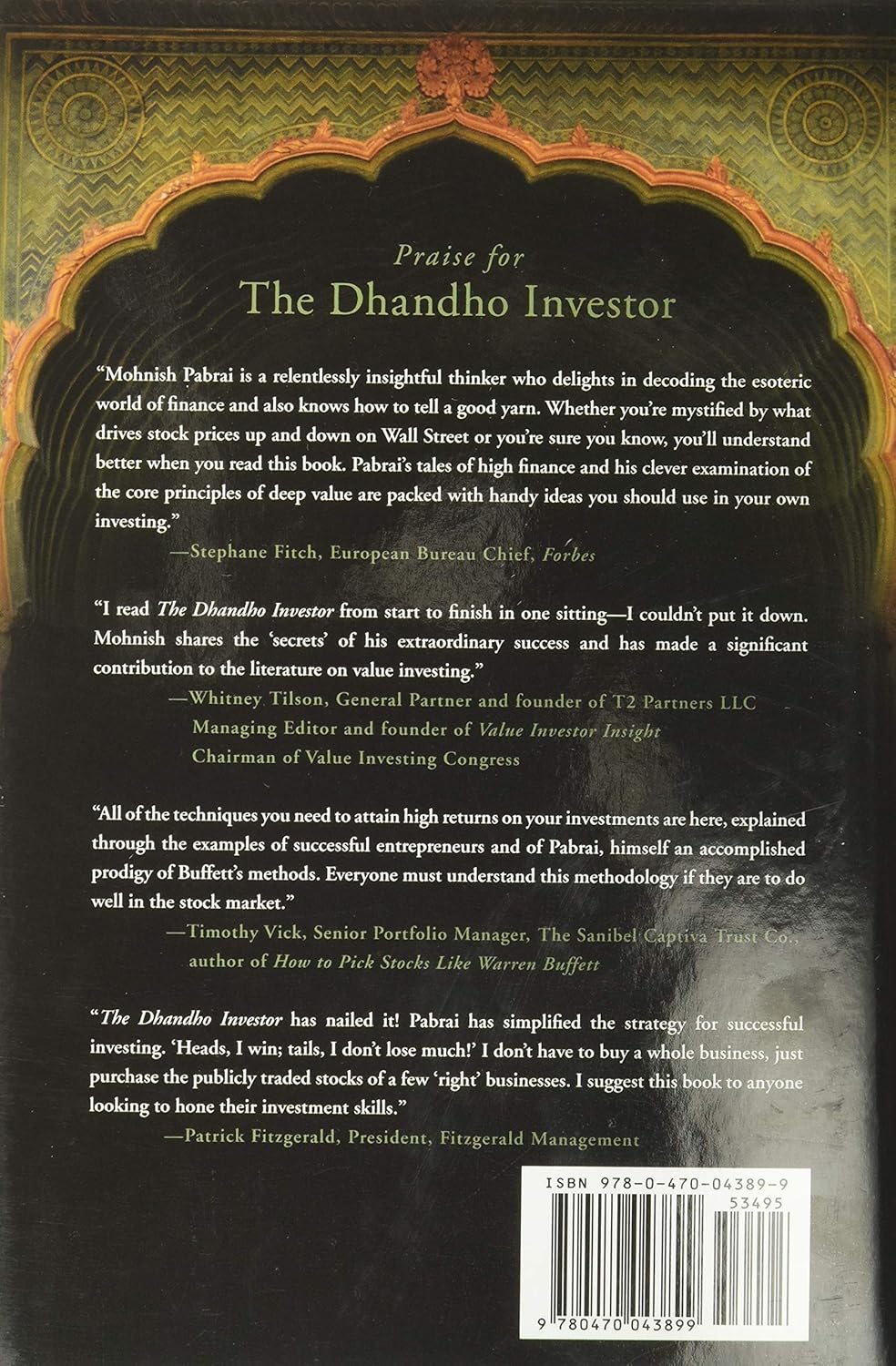 THE DHANDHO INVESTOR: THE LOW-RISK VALUE METHOD TO HIGH RETURNS
